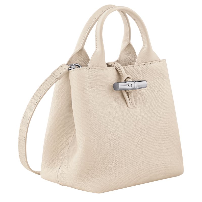 Women Longchamp Le Roseau S Handbag Beige | Thailand-460MCIVAD