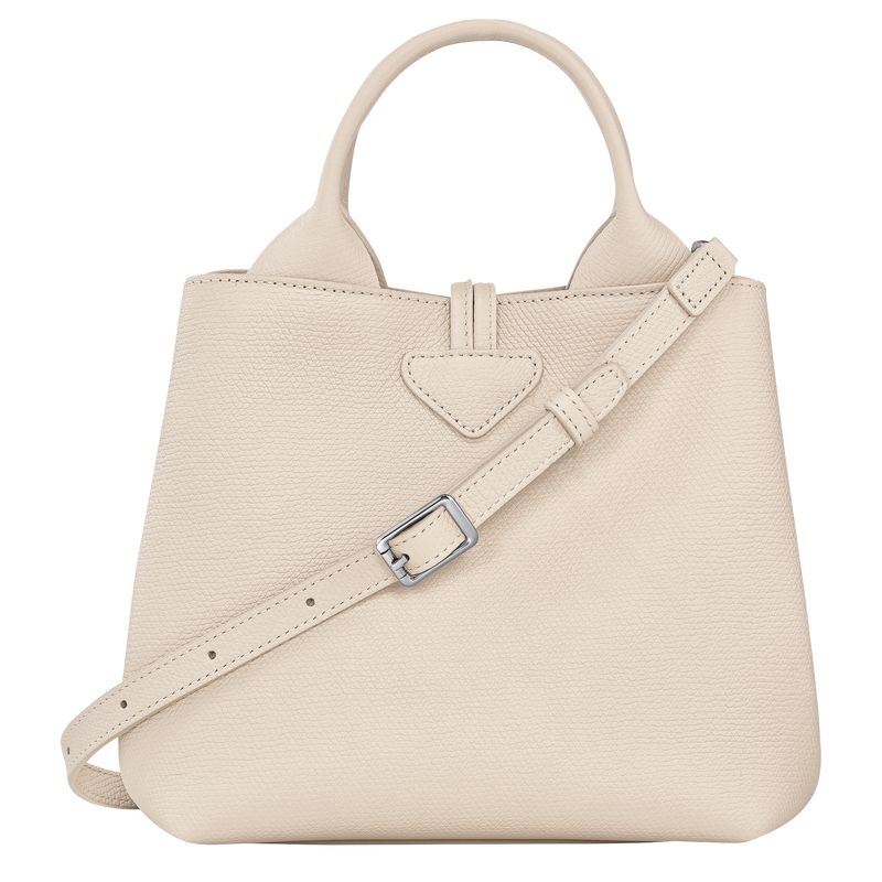 Women Longchamp Le Roseau S Handbag Beige | Thailand-460MCIVAD