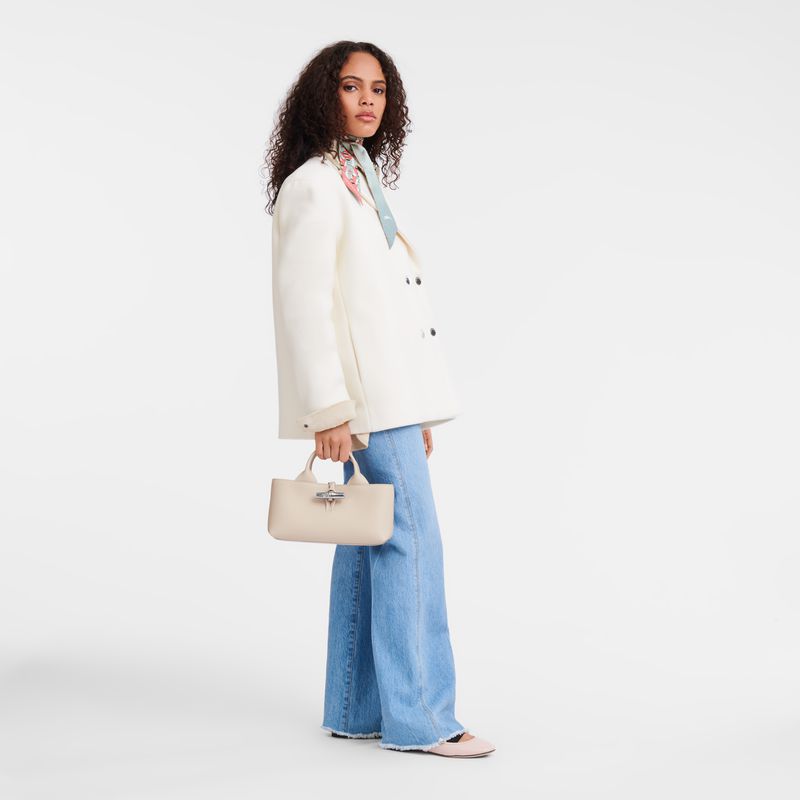 Women Longchamp Le Roseau S Handbag Beige | Thailand-032BVXSCZ