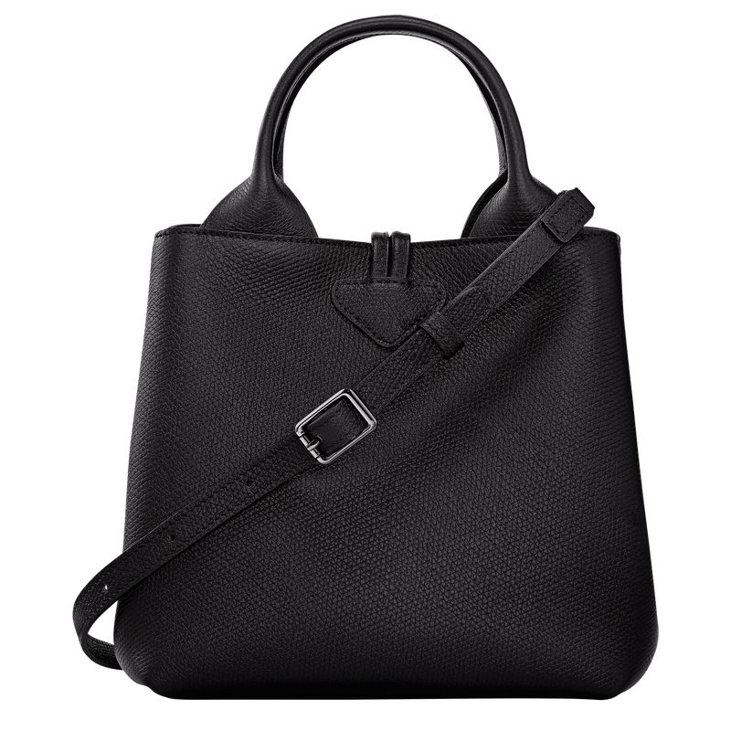 Women Longchamp Le Roseau S Handbag Black | Thailand-756SDUXEN