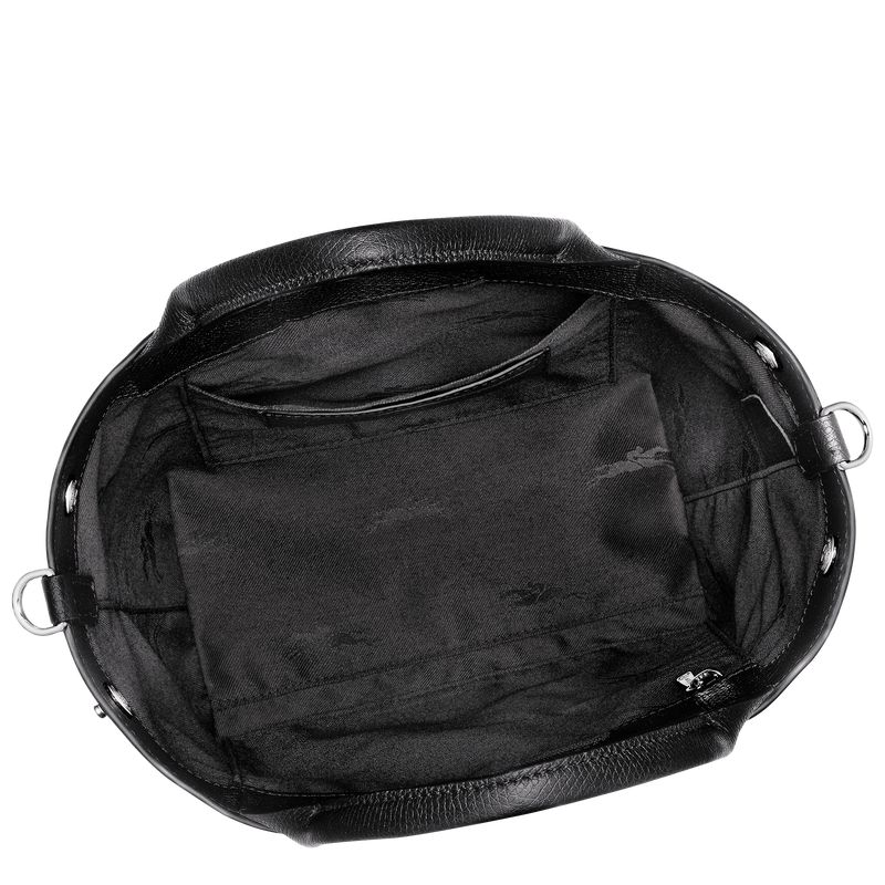 Women Longchamp Le Roseau S Handbag Black | Thailand-756SDUXEN