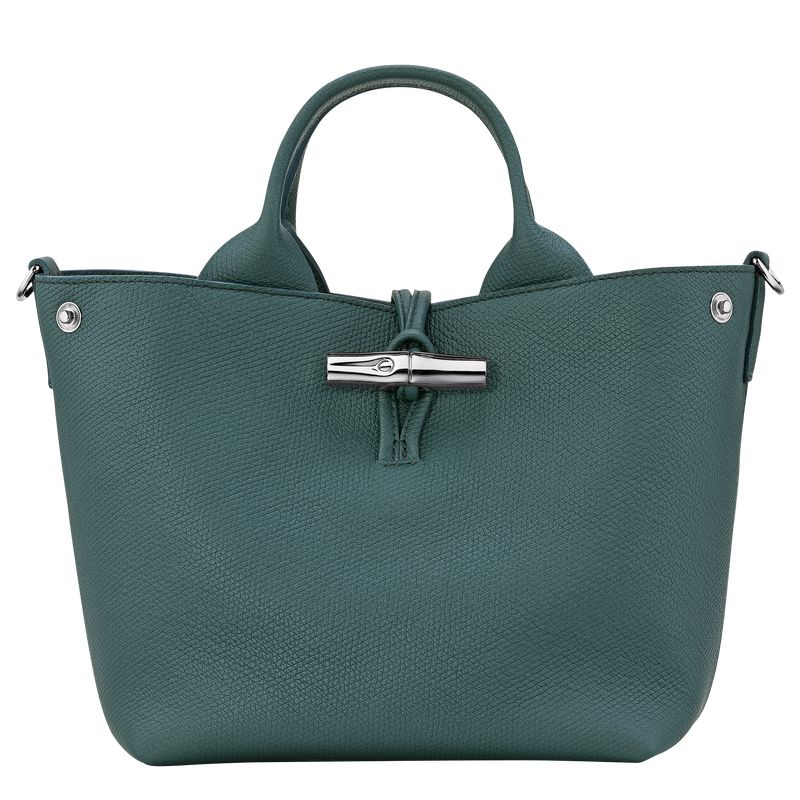 Women Longchamp Le Roseau S Handbag Blue Green | Thailand-912IAVORD