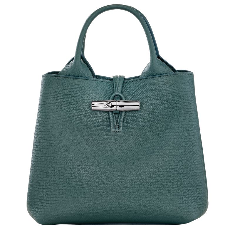 Women Longchamp Le Roseau S Handbag Blue Green | Thailand-912IAVORD