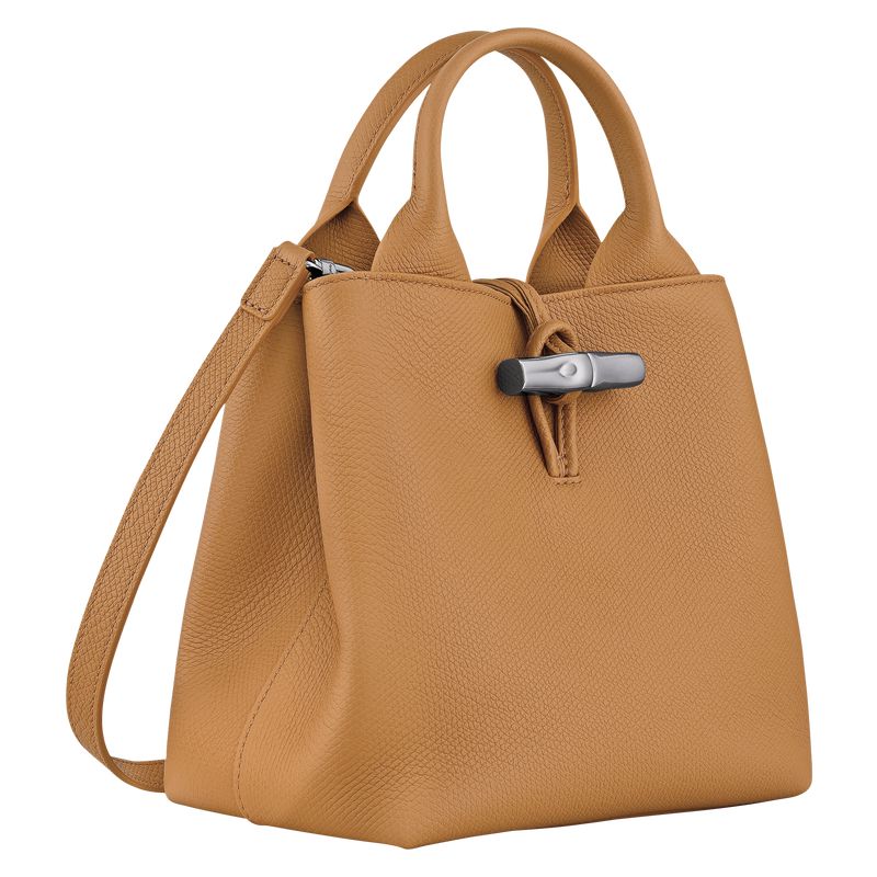 Women Longchamp Le Roseau S Handbag Brown | Thailand-967WXVZEO