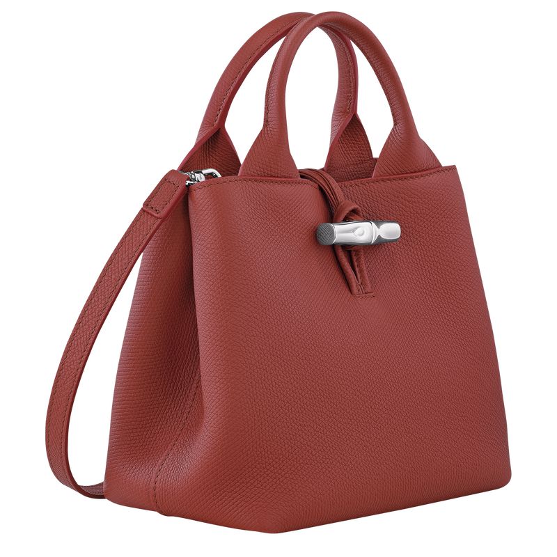 Women Longchamp Le Roseau S Handbag Brown | Thailand-807KIEBAM