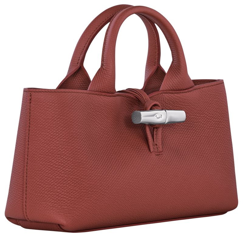 Women Longchamp Le Roseau S Handbag Brown | Thailand-571YEFJAD