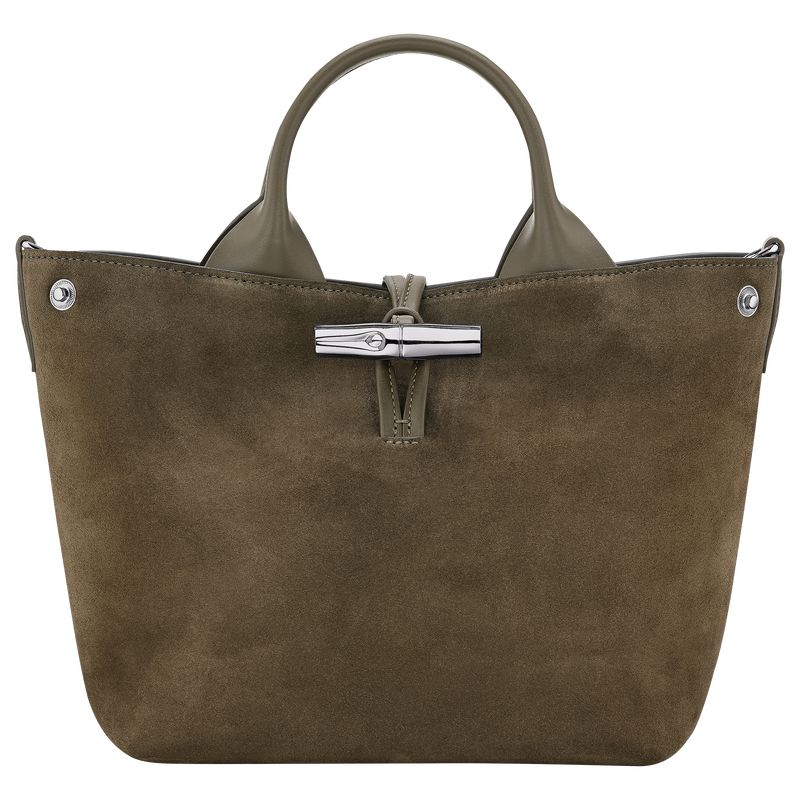 Women Longchamp Le Roseau S Handbag Olive | Thailand-756KXYUJN