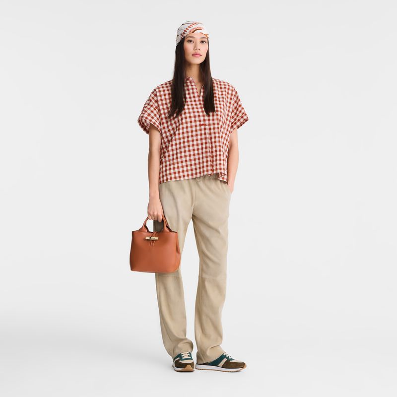 Women Longchamp Le Roseau S Handbag Orange | Thailand-798ITVHYX