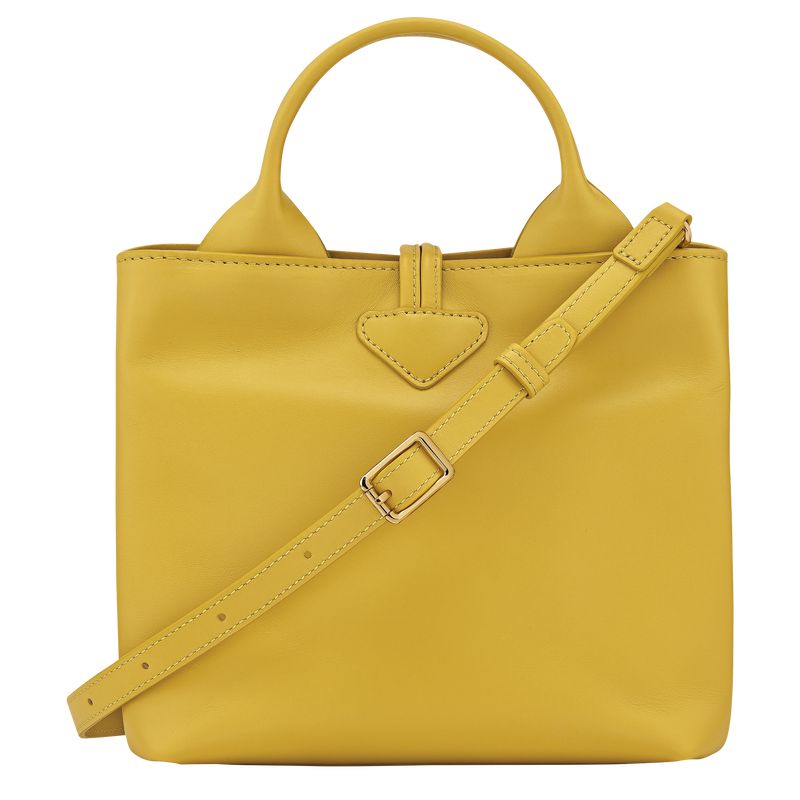 Women Longchamp Le Roseau S Handbag Yellow | Thailand-680BNLVTG