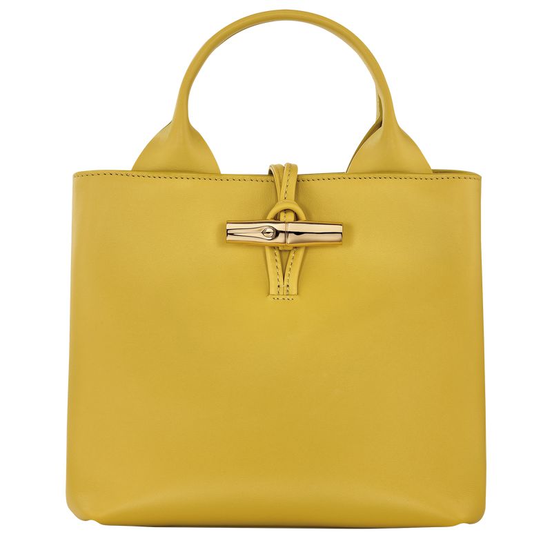 Women Longchamp Le Roseau S Handbag Yellow | Thailand-680BNLVTG