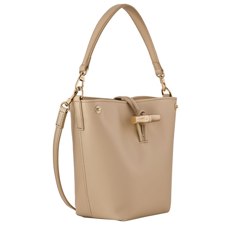 Women Longchamp Le Roseau Xs Bucket Bag Beige | Thailand-561JVSXRP