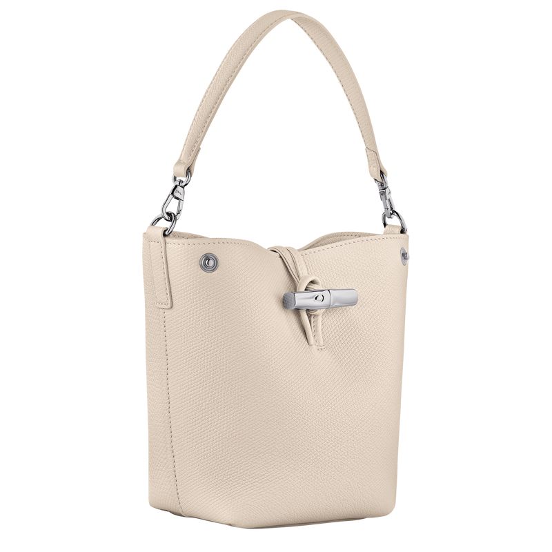Women Longchamp Le Roseau Xs Bucket Bag Beige | Thailand-657PRLWZX