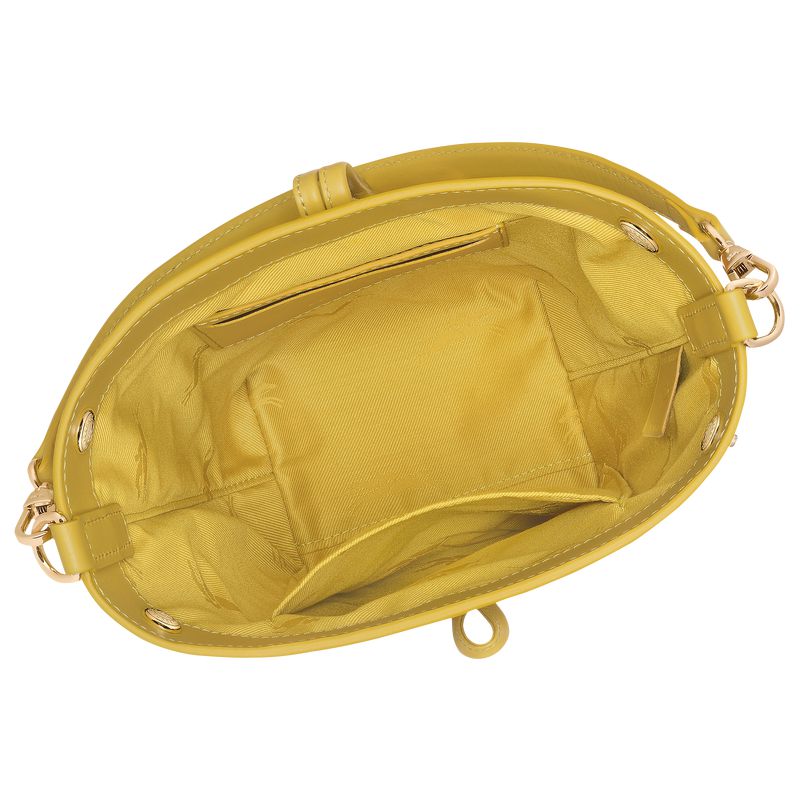 Women Longchamp Le Roseau Xs Bucket Bag Yellow | Thailand-258IYMSDV