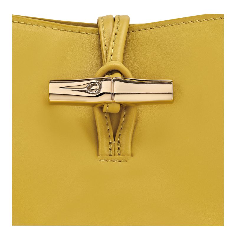 Women Longchamp Le Roseau Xs Bucket Bag Yellow | Thailand-258IYMSDV