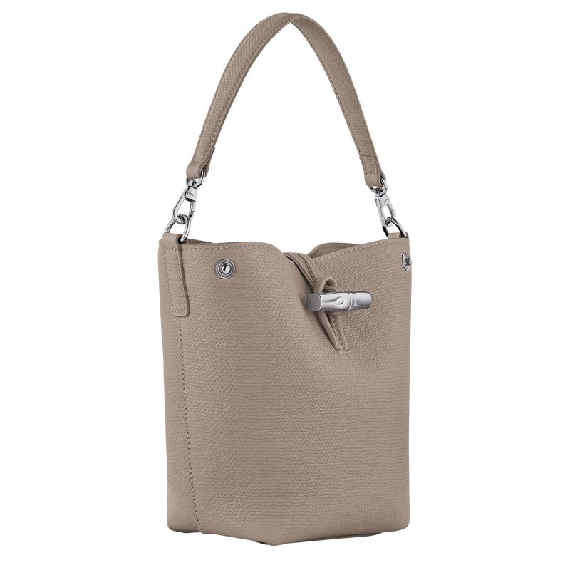 Women Longchamp Le Roseau Xs Bucket Bag Beige | Thailand-281ZLIRDX