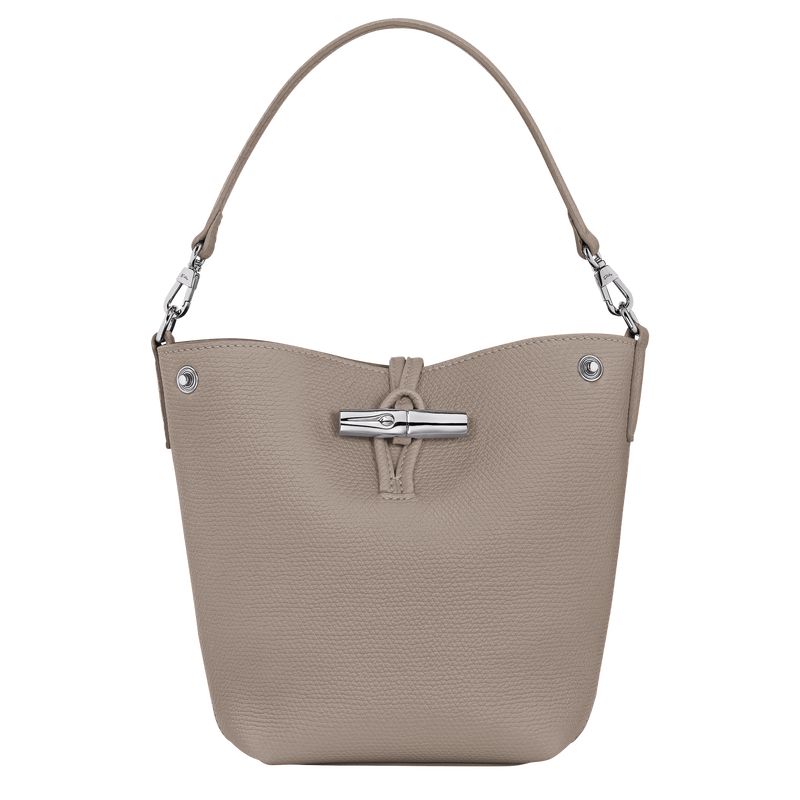 Women Longchamp Le Roseau Xs Bucket Bag Beige | Thailand-281ZLIRDX
