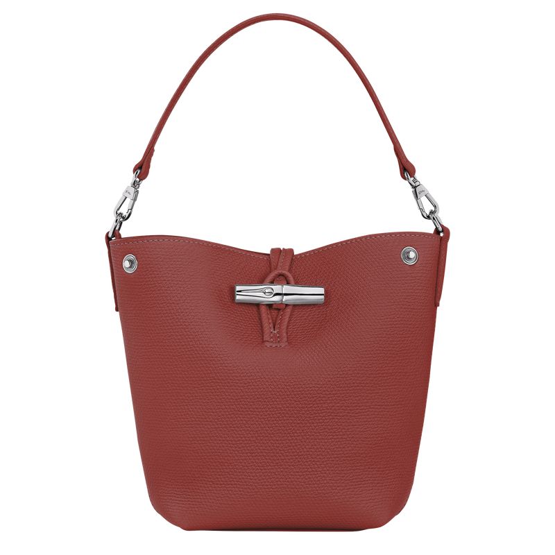 Women Longchamp Le Roseau Xs Bucket Bag Brown | Thailand-750TGPCKU
