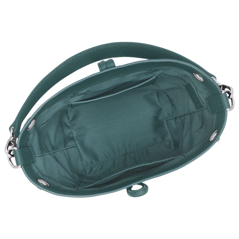 Women Longchamp Le Roseau Xs Bucket Bag Blue Green | Thailand-654UTXEFK