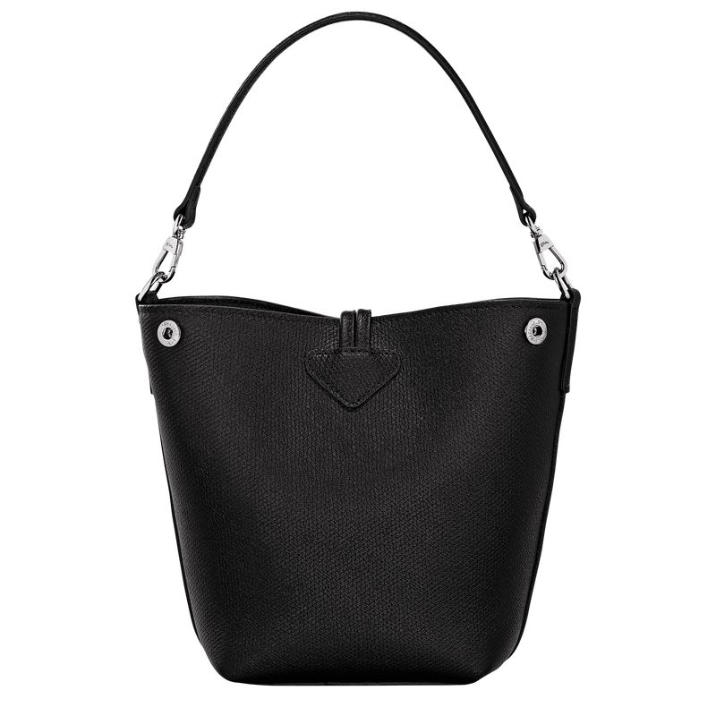 Women Longchamp Le Roseau Xs Bucket Bag Black | Thailand-467QHMPUF