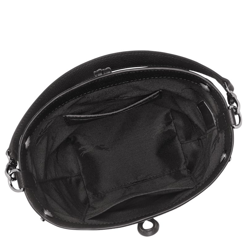 Women Longchamp Le Roseau Xs Bucket Bag Black | Thailand-467QHMPUF