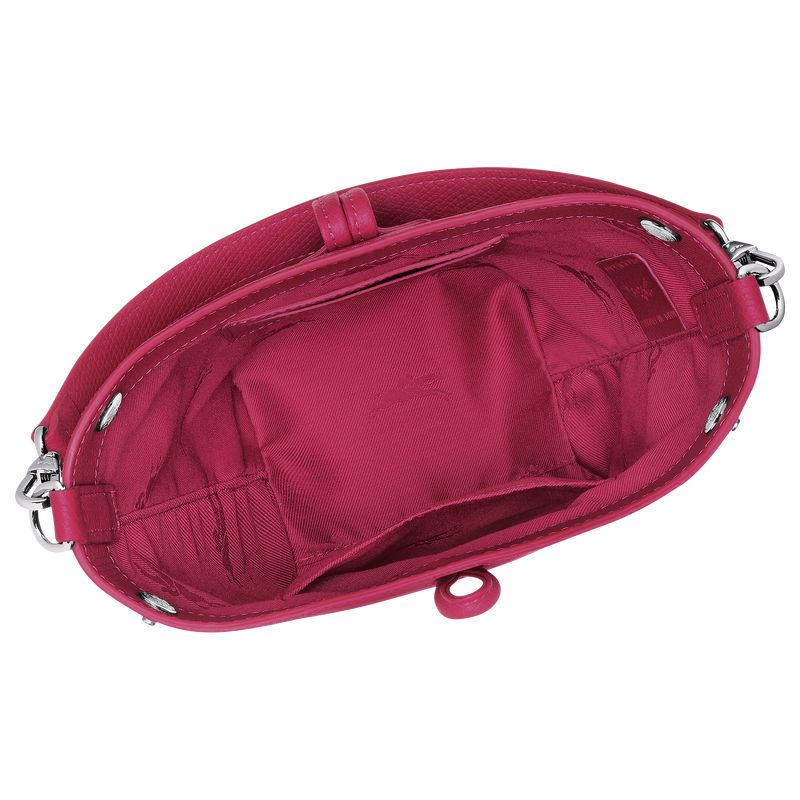 Women Longchamp Le Roseau Xs Bucket Bag Dark Pink | Thailand-908ZBWSOL