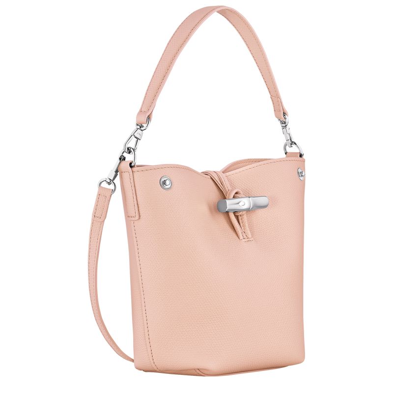 Women Longchamp Le Roseau Xs Bucket Bag Light Rose | Thailand-912ATUFOK