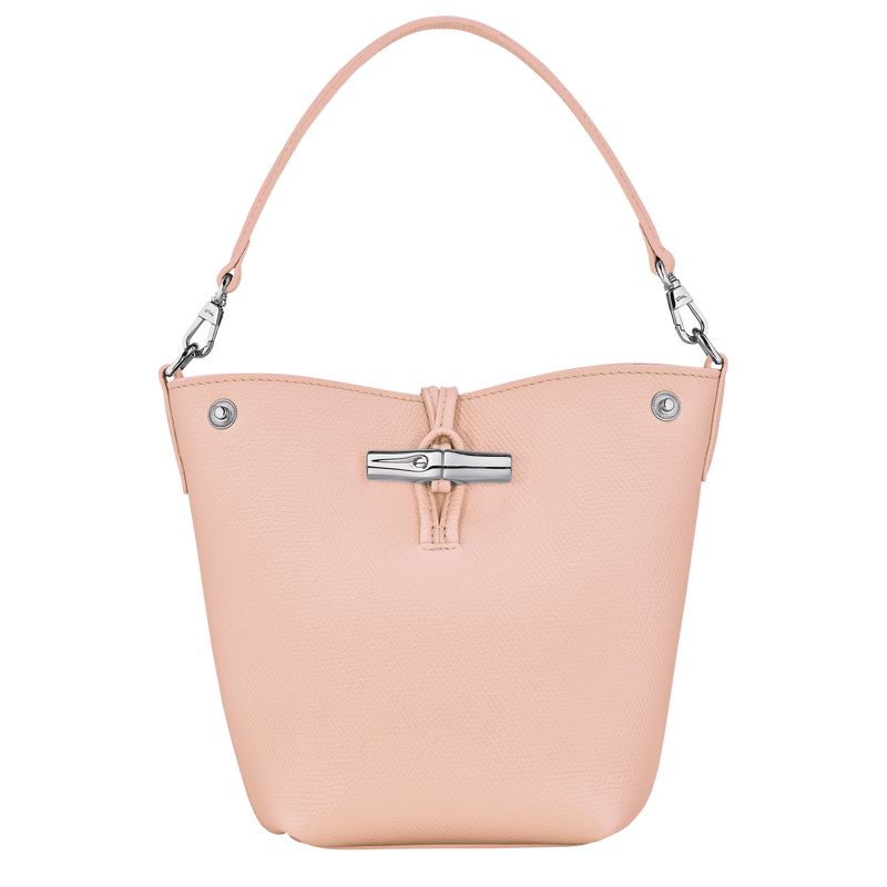 Women Longchamp Le Roseau Xs Bucket Bag Light Rose | Thailand-912ATUFOK