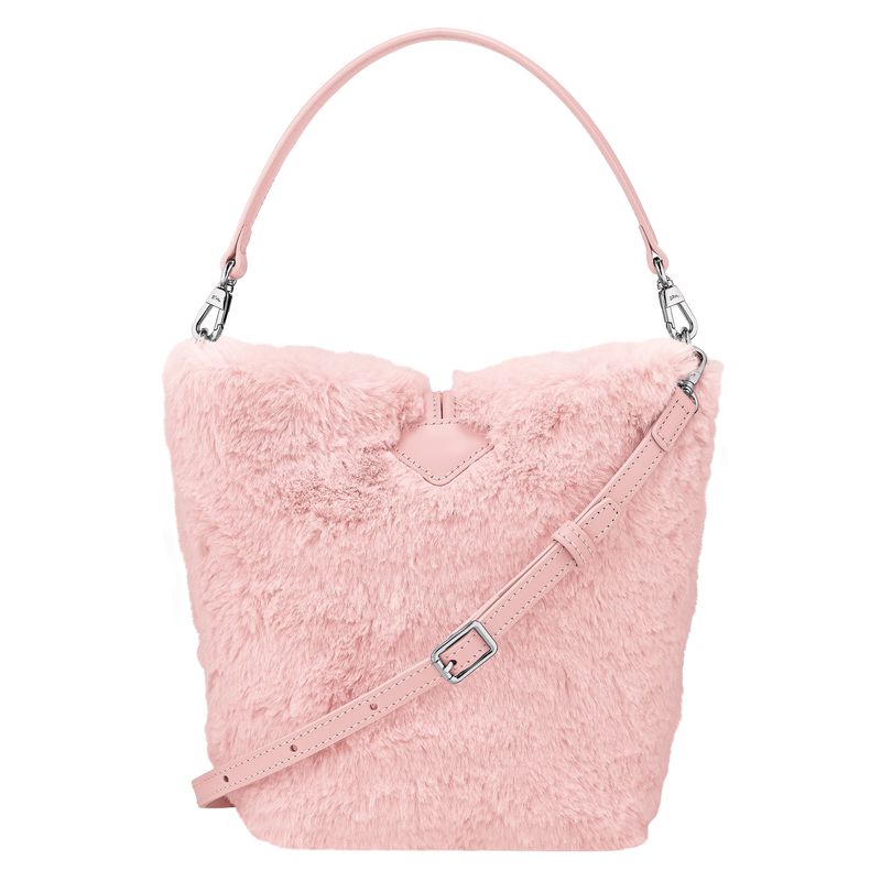 Women Longchamp Le Roseau Xs Bucket Bag Light Rose | Thailand-703VFASZW