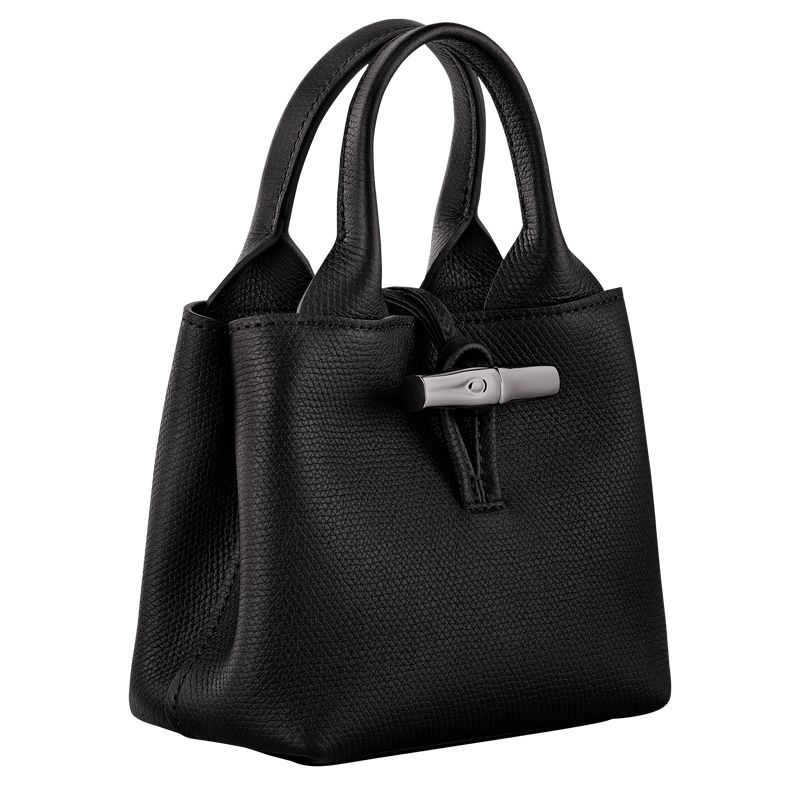 Women Longchamp Le Roseau Xs Handbag Black | Thailand-703UOSNAE