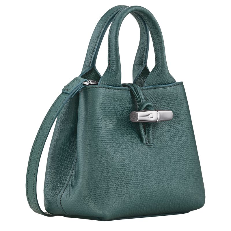 Women Longchamp Le Roseau Xs Handbag Blue Green | Thailand-254BLTDOE
