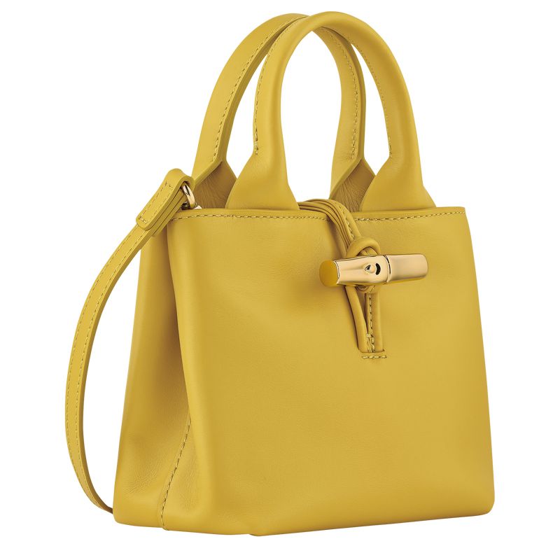 Women Longchamp Le Roseau Xs Handbag Yellow | Thailand-278EOATCV