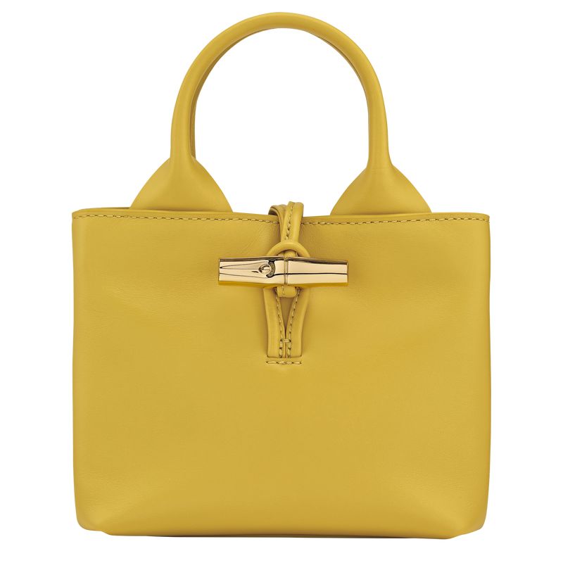 Women Longchamp Le Roseau Xs Handbag Yellow | Thailand-278EOATCV