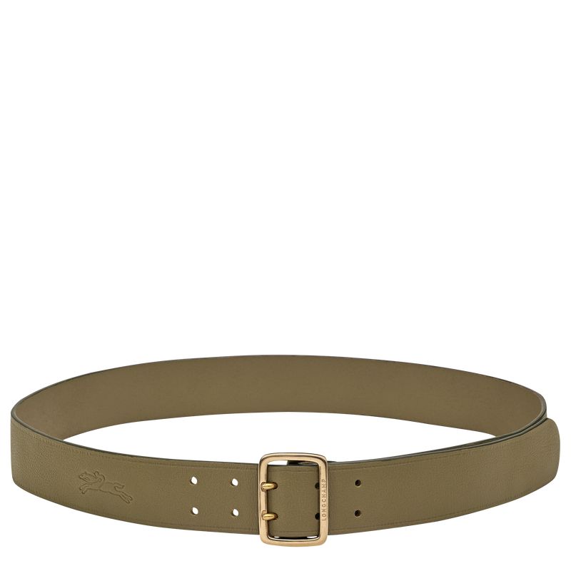 Women Longchamp Leather Belt Olive / Multicolor | Thailand-079BFGZIL