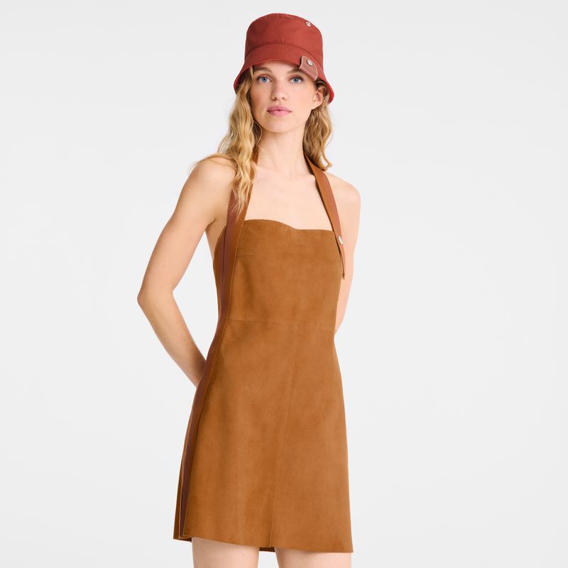 Women Longchamp Leather Dress Brown | Thailand-794TOWHAG