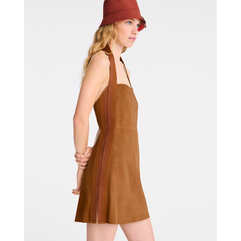 Women Longchamp Leather Dress Brown | Thailand-794TOWHAG
