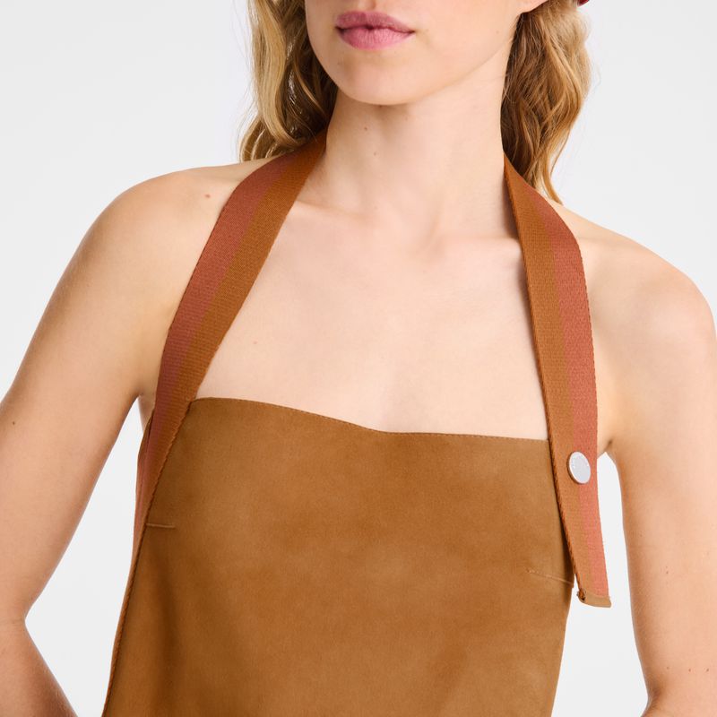 Women Longchamp Leather Dress Brown | Thailand-794TOWHAG