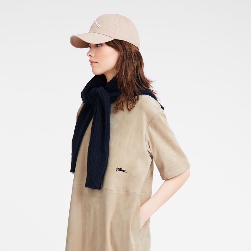 Women Longchamp Leather Long Dress Beige | Thailand-920OXJQCE