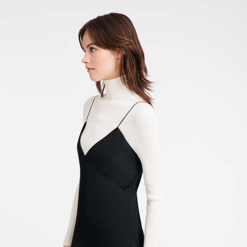 Women Longchamp Long Dress Black | Thailand-526OLZAUH