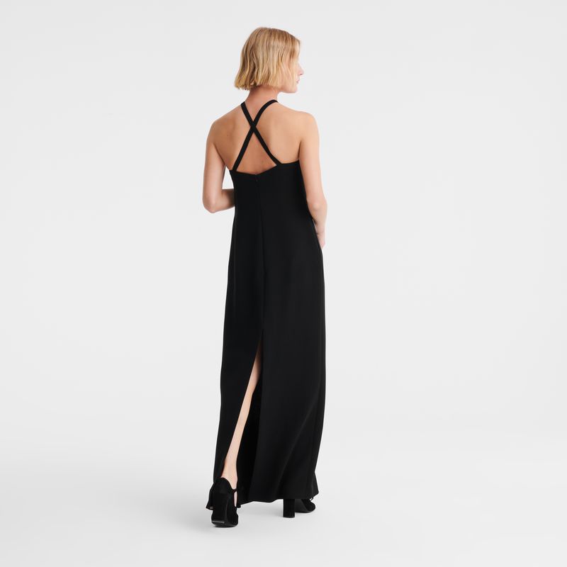 Women Longchamp Long Dress Black | Thailand-275XZLJMW