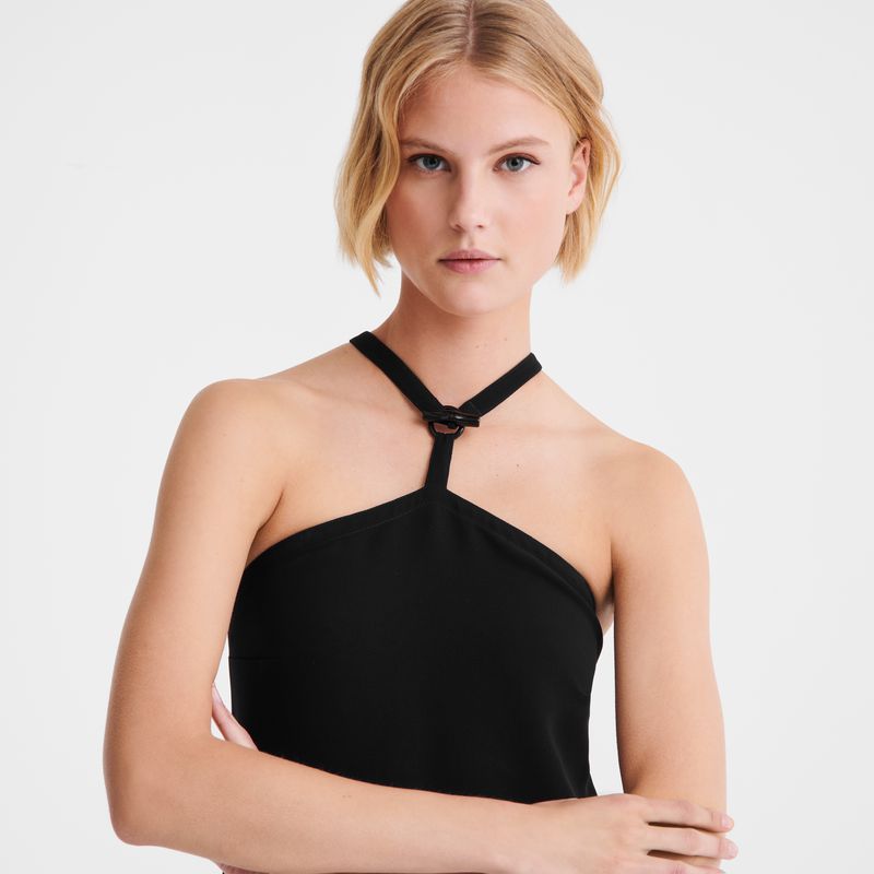 Women Longchamp Long Dress Black | Thailand-275XZLJMW