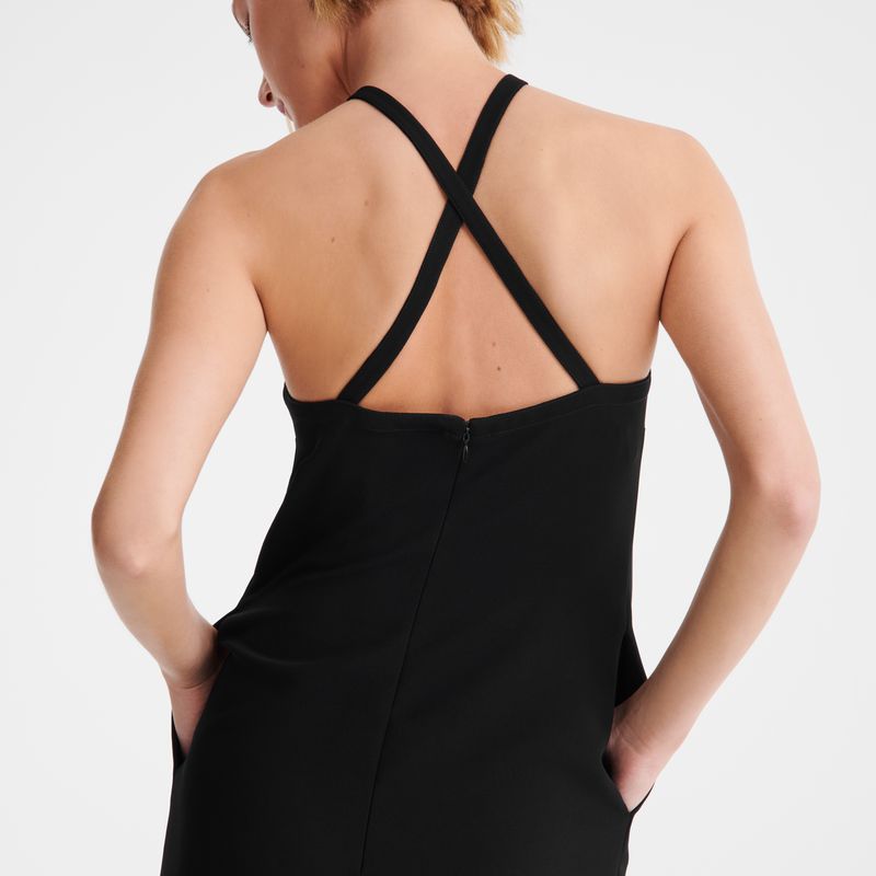 Women Longchamp Long Dress Black | Thailand-275XZLJMW