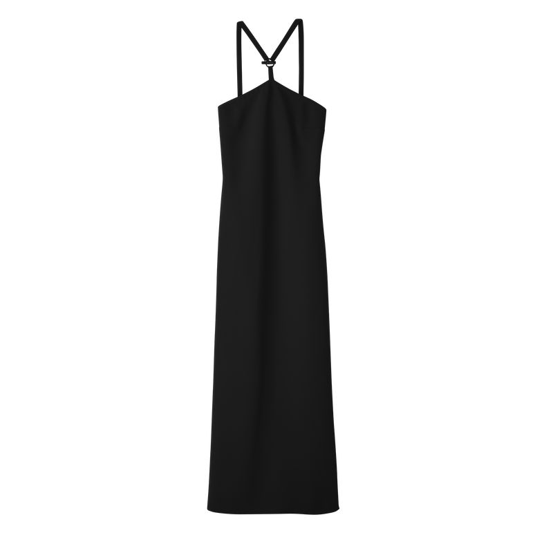 Women Longchamp Long Dress Black | Thailand-275XZLJMW