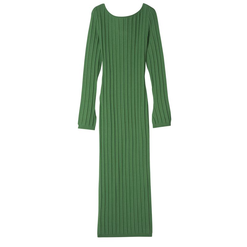 Women Longchamp Long Dress Green | Thailand-561KIDUMW