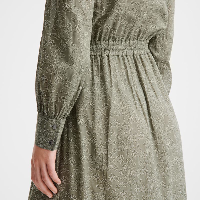 Women Longchamp Long Dress Green | Thailand-679AEBMZO