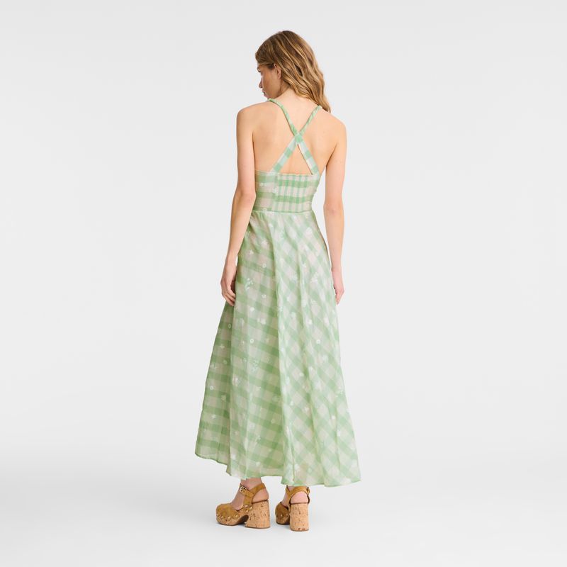 Women Longchamp Long Dress Light Turquoise Green | Thailand-290OSGJYZ