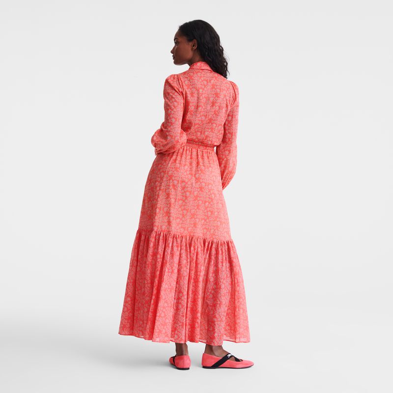 Women Longchamp Long Dress Pink | Thailand-678HVWYCR