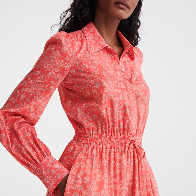 Women Longchamp Long Dress Pink | Thailand-678HVWYCR
