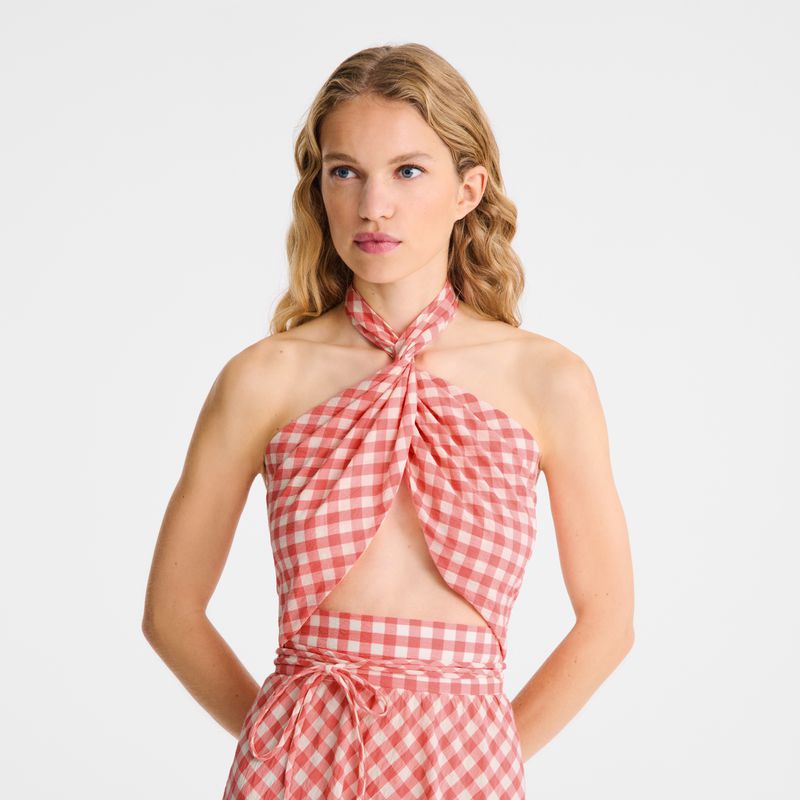 Women Longchamp Long Dress Pink | Thailand-106CDIYNV
