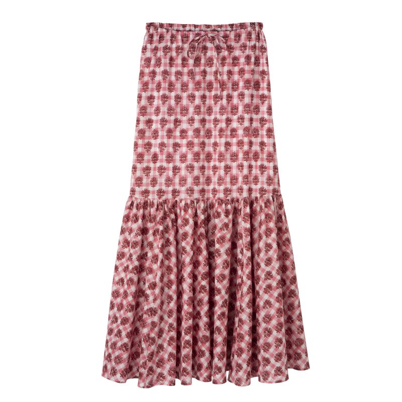 Women Longchamp Long Skirts Pink | Thailand-597SBYKQR