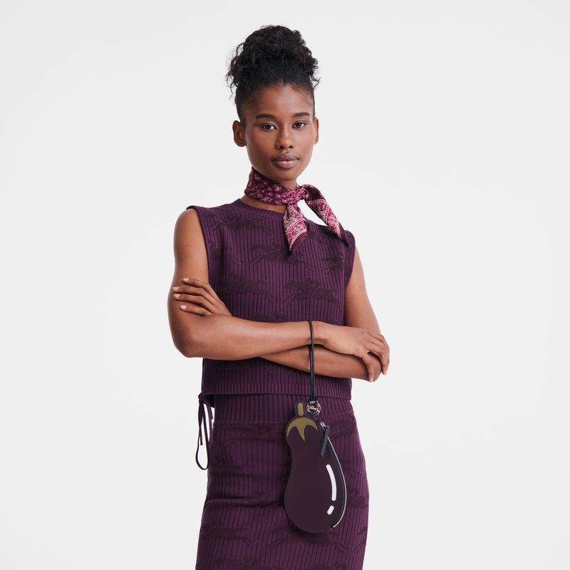 Women Longchamp Longcharm Clutch Dark Purple | Thailand-689QPNOZD